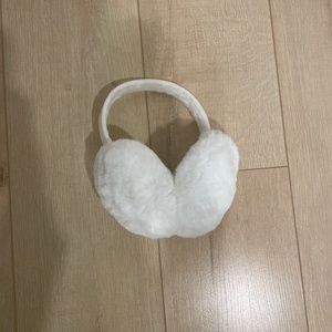 White Fuzzy Earmuffs